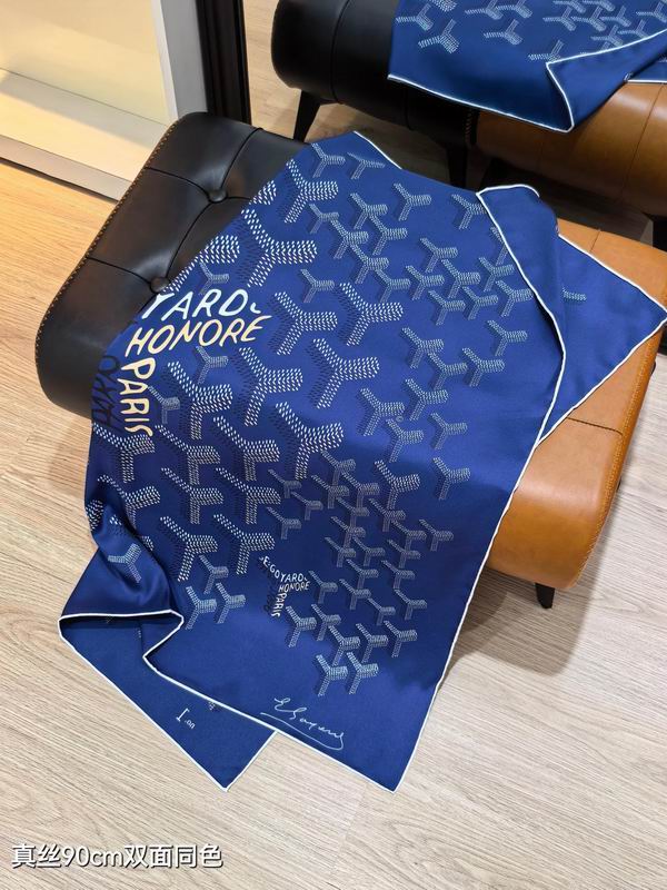 Goyard silk scarf