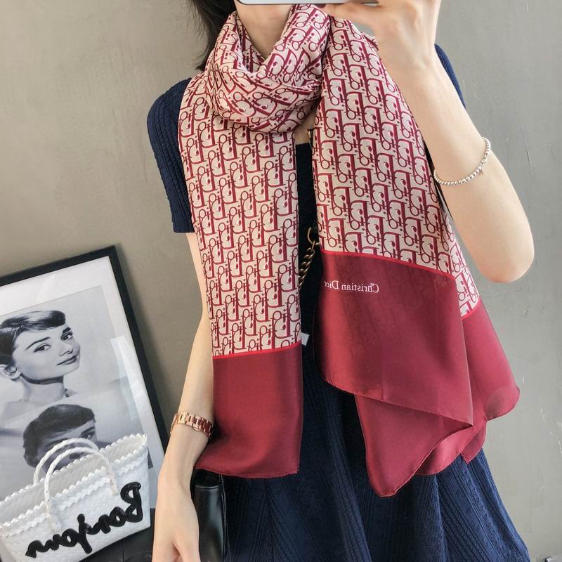 Dior silk scarf 90-180cm E05