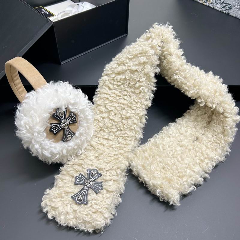 Chrome Hearts scarf earmuff dx02