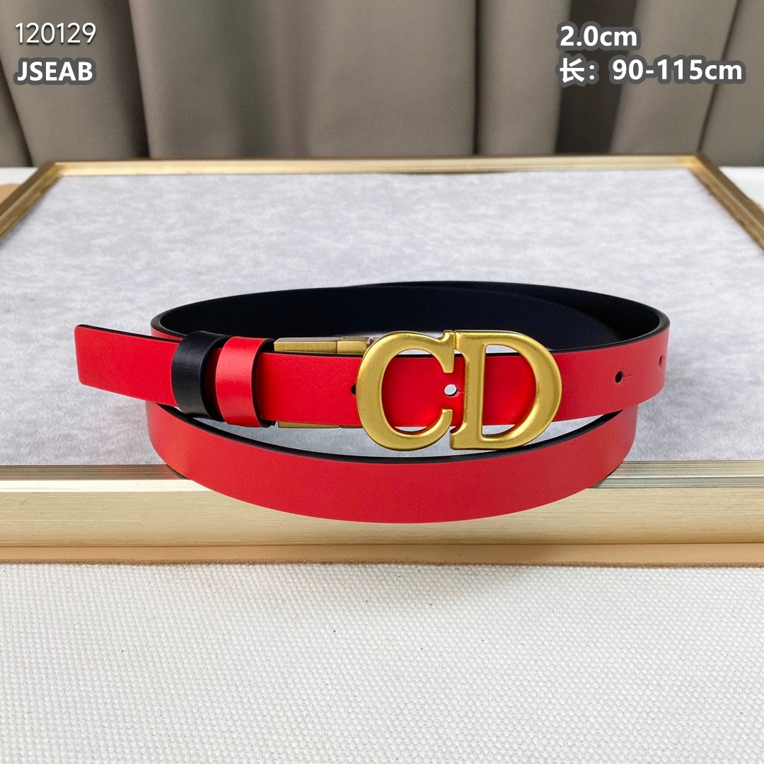 2025Dior Belt 20mm 1217