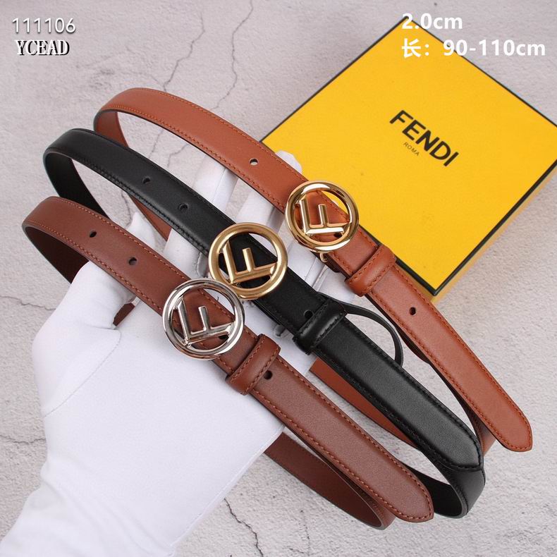 2024Fendi Belt 20mm 1111