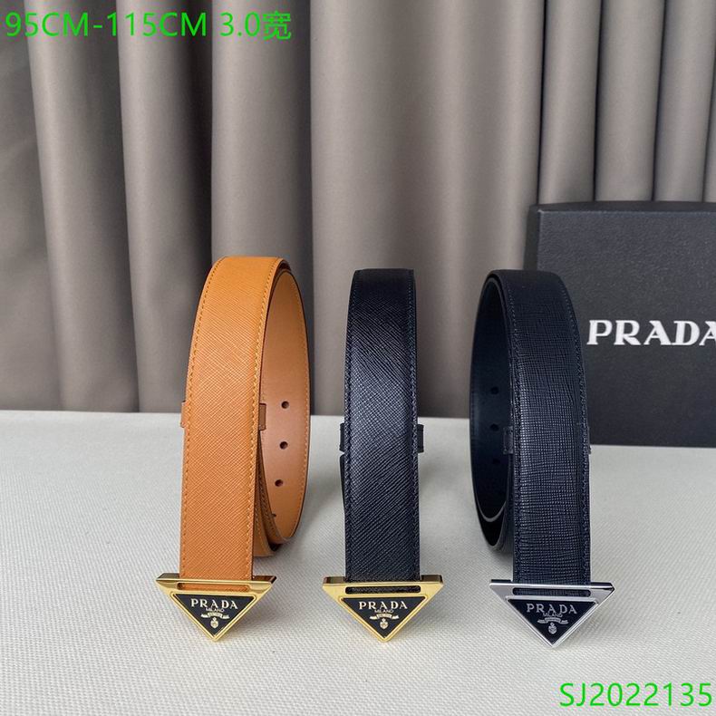 Prada Belt 30mmX95-115cm 7D01